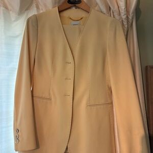 Vintage Moschino Couture Pale Yellow Suit